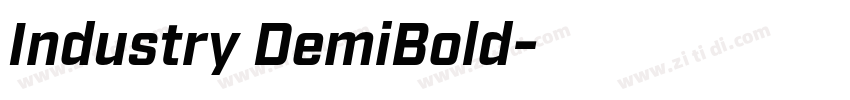 Industry DemiBold字体转换